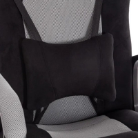 Кресло DRIVER (22) (флок/ткань черный/серый 35/TW-12) - Изображение 1